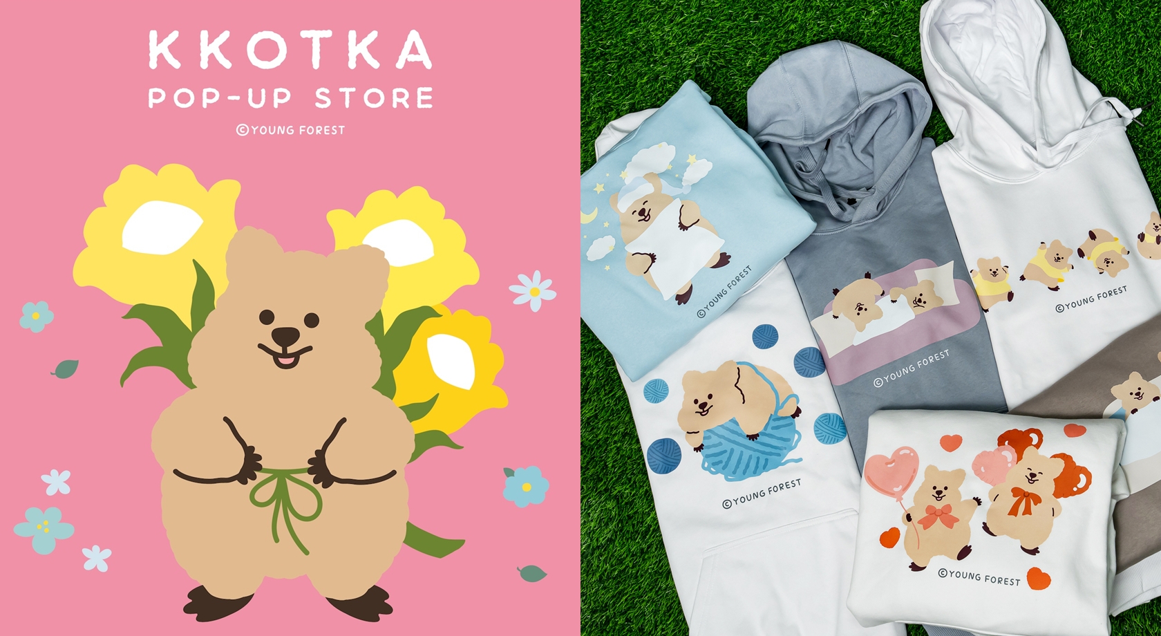 勾卡KKOTKA短尾矮袋鼠療癒襲捲新光A11！50款新品數據揭露快閃店魅力