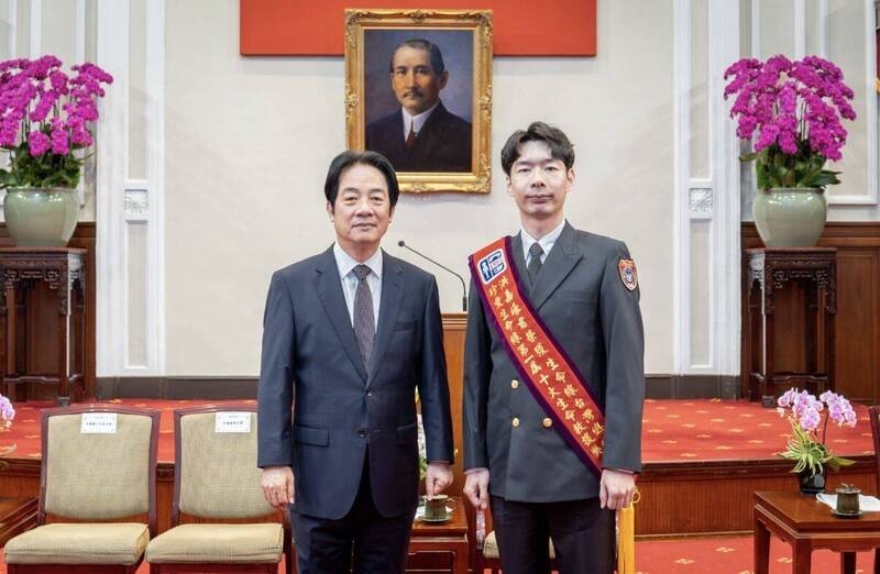 金門高救員洪嘉壕獲總統召見 休假隨身帶急救設備守護生命